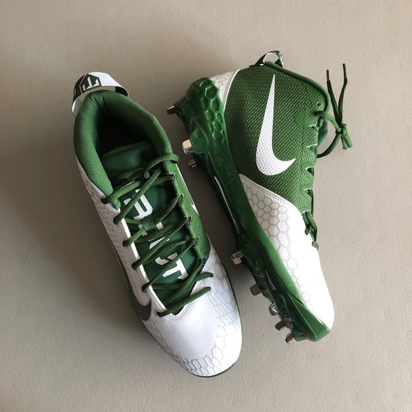 NWT Nike Force Zoom White Green Baseball Cleats